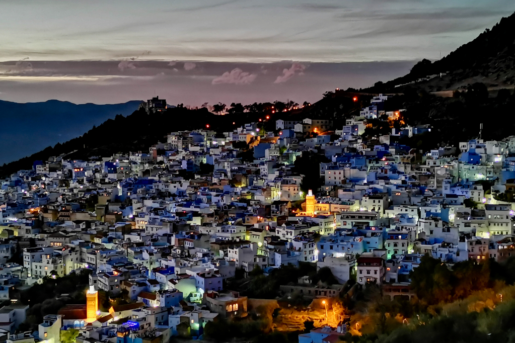 Chefchaouen City Night View