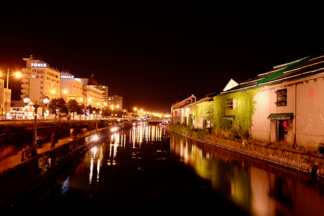 Otaru River at Night