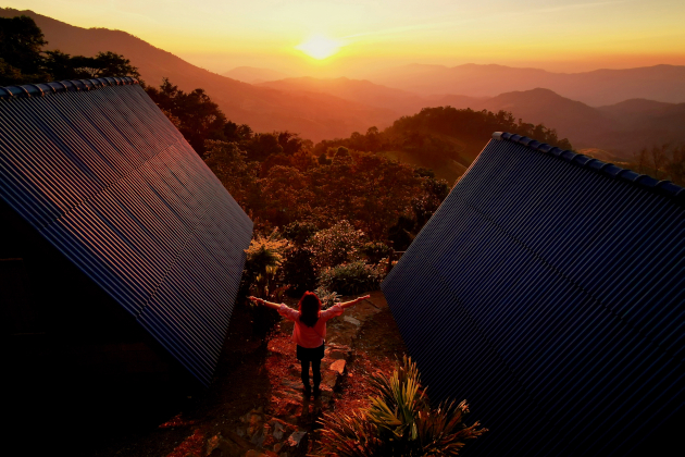 Sunset at Phu Chi Fah